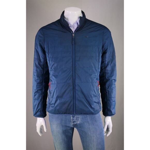 Rhone Nordic Quilted Blue Puffer Jacket Men's Medium - Picture 1 of 9
